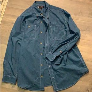 Blue long sleeve button down XL Alaskan Hard Gear